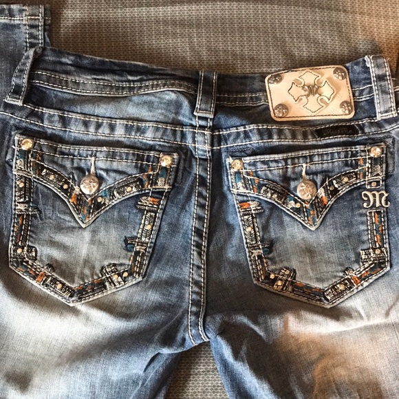NEW Miss Me Boot Cut Jeans - Picture 1 of 5